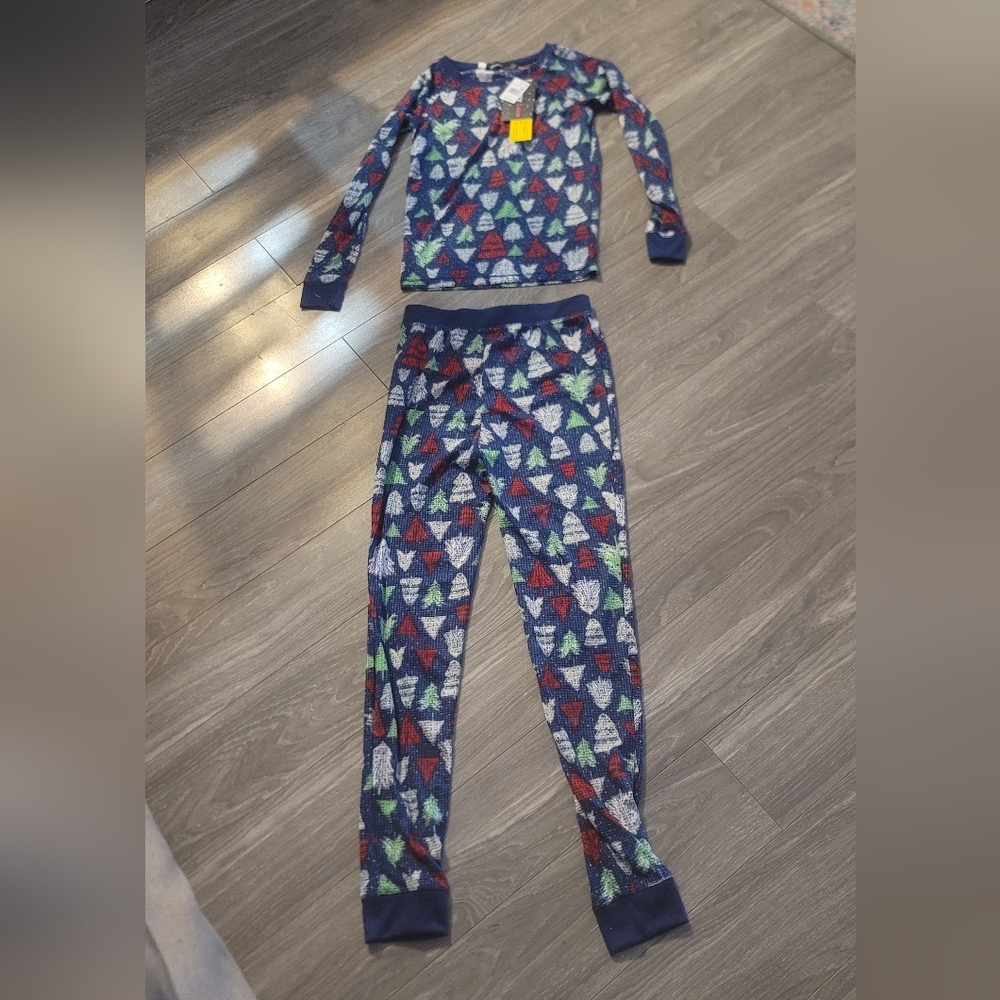 Kids Festive Tree Print Pajama Set